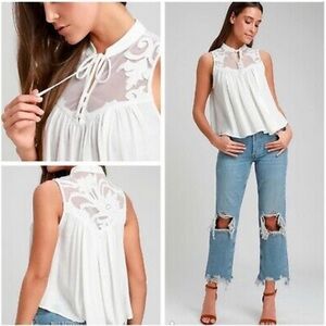 Free‎ People Western Romance Top XS B7